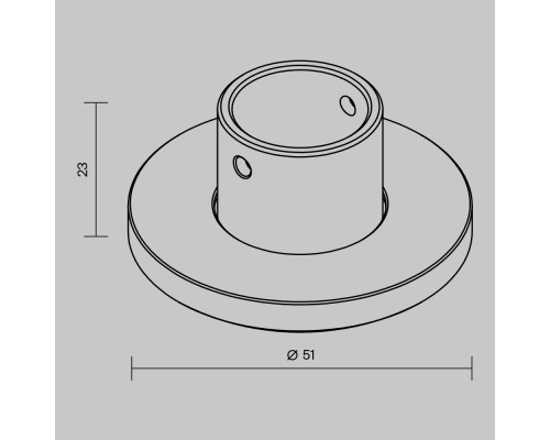 Комплектующие для накладной трековой системы Technical TRA184BC-R-11B