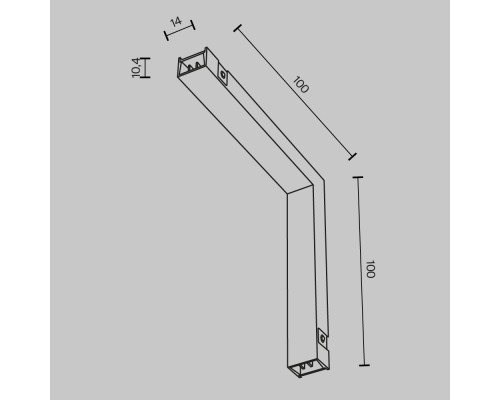 Комплектующие для систем освещения с токоведущими элементами Technical TRA172ICPC-1B