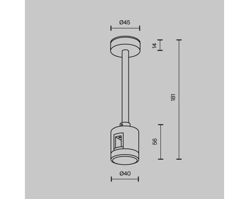 Комплектующие для систем освещения с токоведущими элементами Technical TRA156C-IPCL1-B