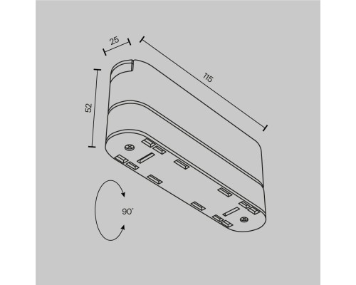 Комплектующие для трекового светильника Technical TRA084FC-11SW