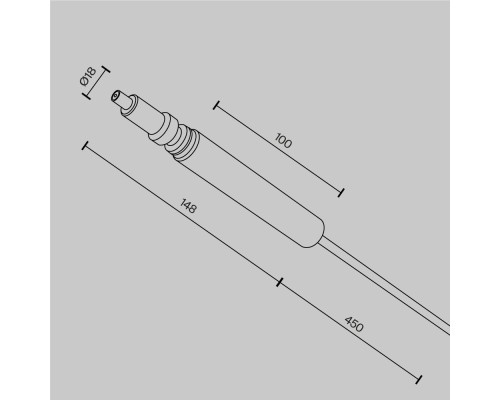 Комплектующие для систем освещения с токоведущими элементами Technical CA002PI-B