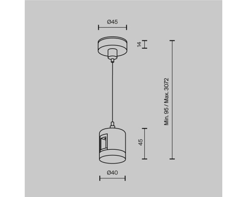Комплектующие для систем освещения с токоведущими элементами Technical TRA157SW-IPC1-PT