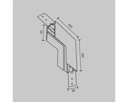 Комплектующие для накладной трековой системы Technical TRA034ICL-41W