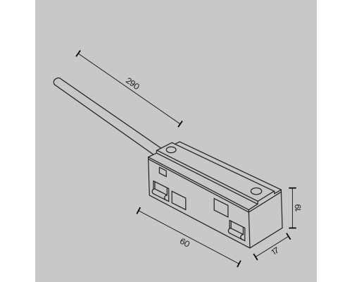 Комплектующие для систем освещения с токоведущими элементами Technical TRA034B-42B-1