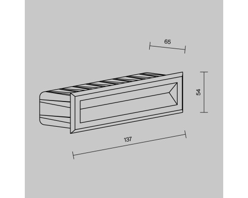 Подсветка для лестниц Outdoor O045SL-L5B3K