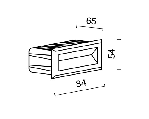 Подсветка для лестниц Outdoor O045SL-L3W3K