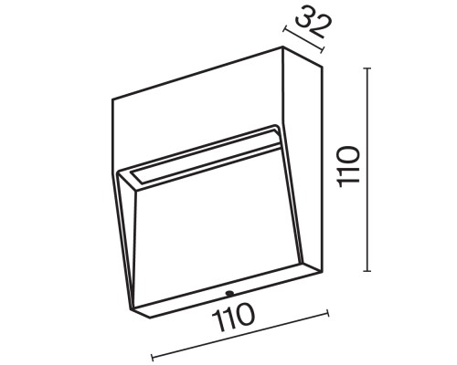 Подсветка для лестниц Outdoor O047SL-L3W3K