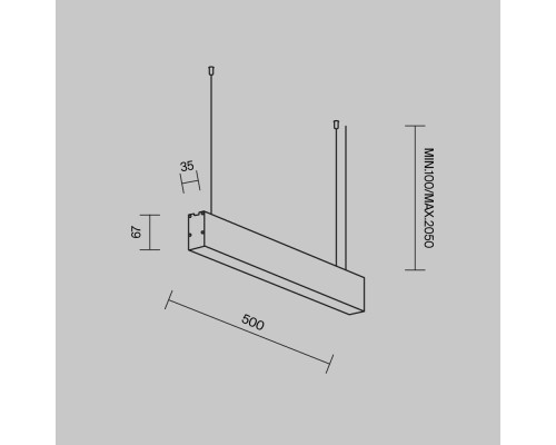 Линейный светильник Technical LL312041