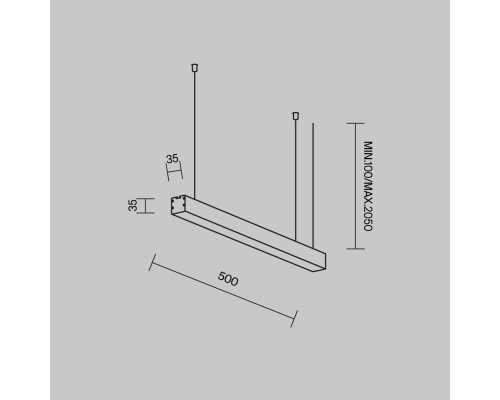Линейный светильник Technical LL312010