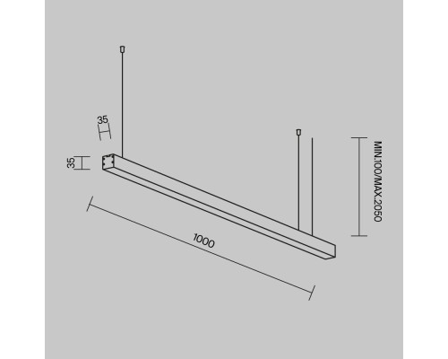 Линейный светильник Technical LL312004