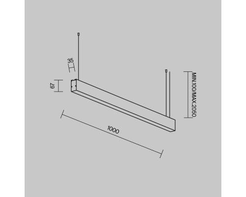 Линейный светильник Technical LL312044