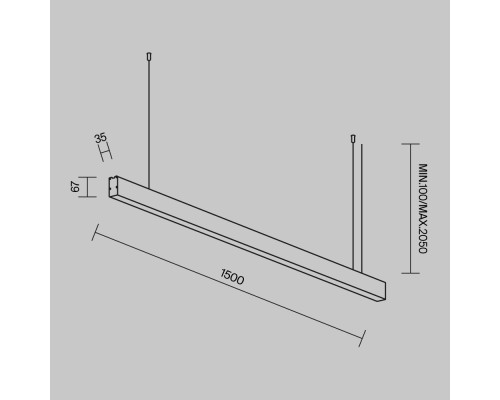 Линейный светильник Technical LL312046