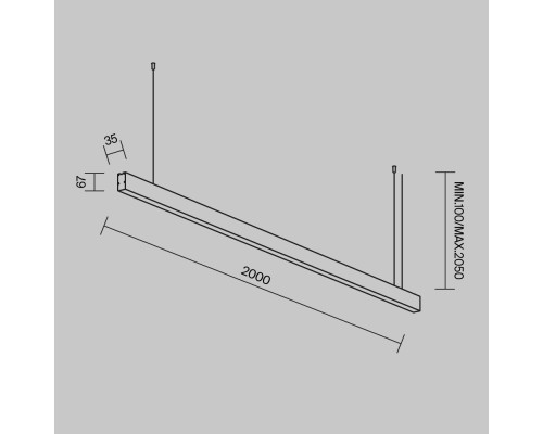 Линейный светильник Technical LL312048