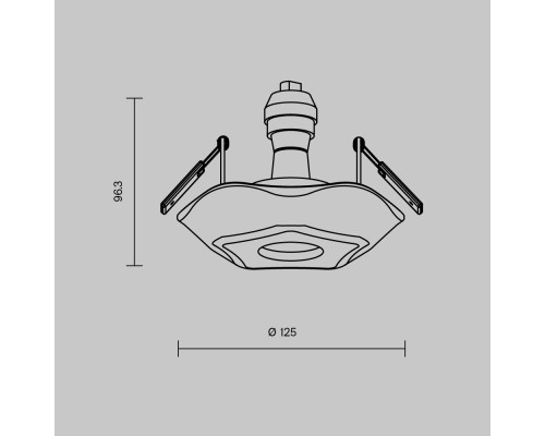 Встраиваемый светильник Maytoni DL284-1-01-W