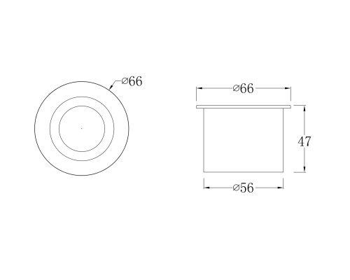 Встраиваемый светильник Outdoor O037-L3W3K
