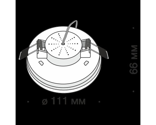 Встраиваемый светильник Technical DL296-6-6W-W