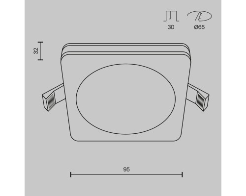 Встраиваемый светильник Technical DL2001-L7B4K