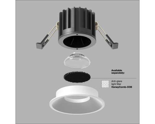 Встраиваемый светильник Technical DL058-12W3K-W