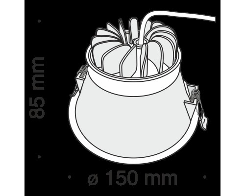 Встраиваемый светильник Technical DL039-L15W3K