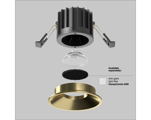 Встраиваемый светильник Technical DL058-12W3K-BS