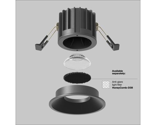 Встраиваемый светильник Technical DL058-12W3K-B