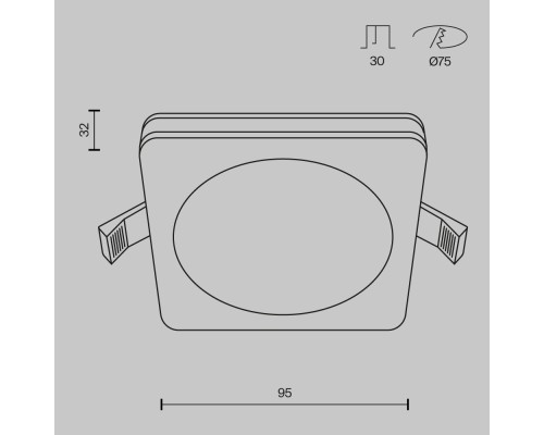 Встраиваемый светильник Technical DL303-L12W