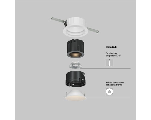 Встраиваемый светильник Technical DL057-7W3K-W