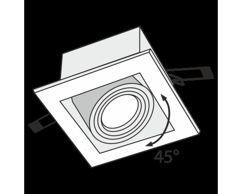 Встраиваемый светильник Technical DL008-2-01-S