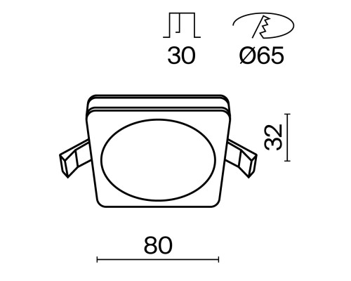 Встраиваемый светильник Technical DL303-L7W