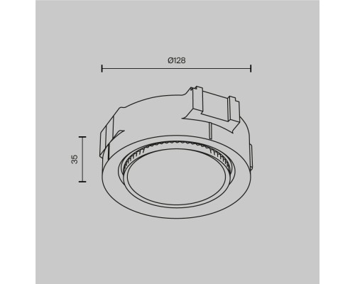 Встраиваемый светильник Technical DL019-GX53-W