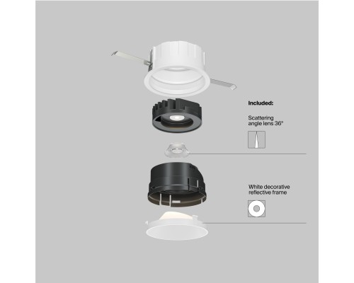 Встраиваемый светильник Technical DL057-10W4K-W
