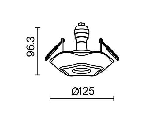 Встраиваемый светильник Maytoni DL284-1-01-W