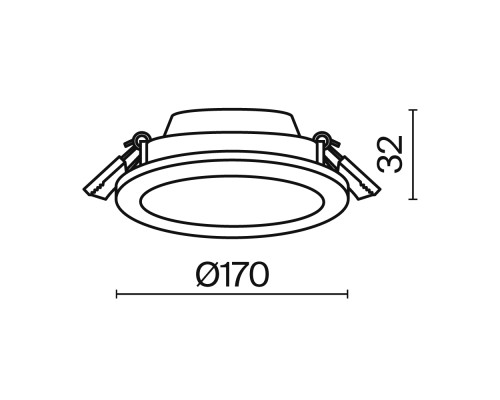 Встраиваемый светильник Technical DL016-6-L12W