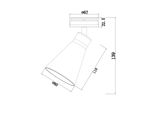 Встраиваемый светильник Technical C060CL-01W