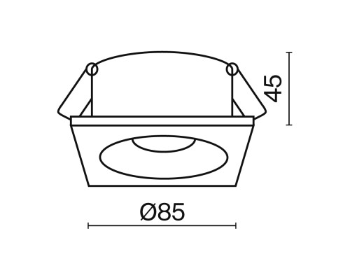 Встраиваемый светильник Technical DL033-2-01B