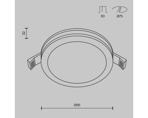 Встраиваемый светильник Technical DL2001-L12W
