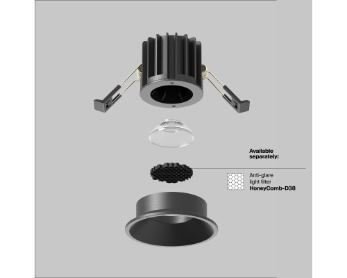 Встраиваемый светильник Technical DL058-7W3K-B