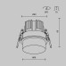 Встраиваемый светильник Technical DL065-12W3K-W