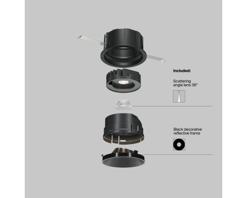 Встраиваемый светильник Technical DL057-10W3K-B