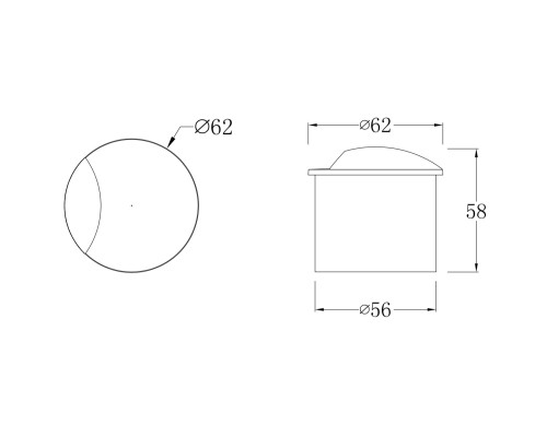 Встраиваемый светильник Outdoor O035-L3W3K