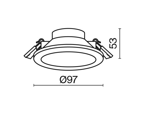Встраиваемый светильник Technical DL015-6-L7W