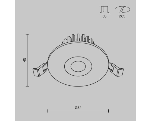Встраиваемый светильник Technical DL038-2-L7W