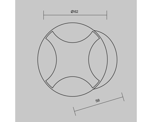 Встраиваемый светильник Outdoor O036-L3B3K