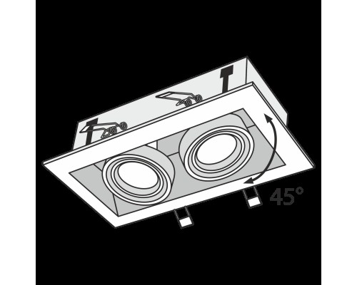 Встраиваемый светильник Technical DL008-2-02-S