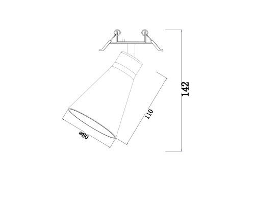 Встраиваемый светильник Technical C059CL-01B