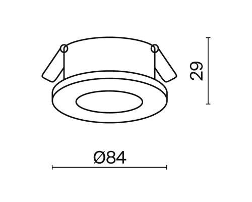Встраиваемый светильник Technical DL083-01-GU10-RD-S