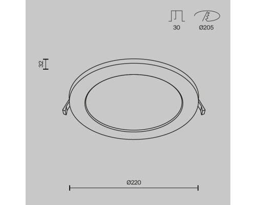 Встраиваемый светильник Technical DL018-6-L18W