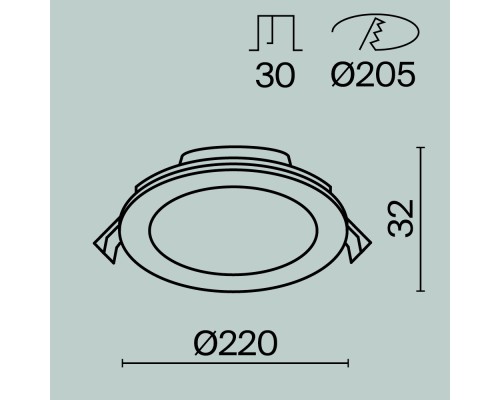 Встраиваемый светильник Technical DL017-6-L18W3-4-6K