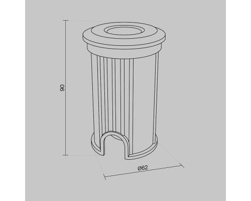 Встраиваемый светильник Outdoor O044DL-L1S3K3