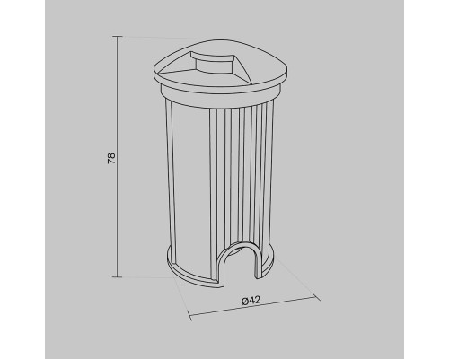 Встраиваемый светильник Outdoor O044DL-L1S3K